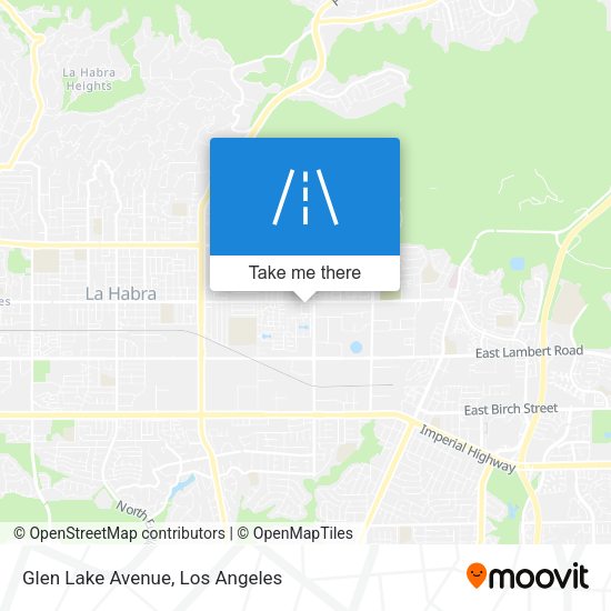 Glen Lake Avenue map
