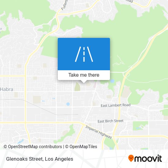 Glenoaks Street map