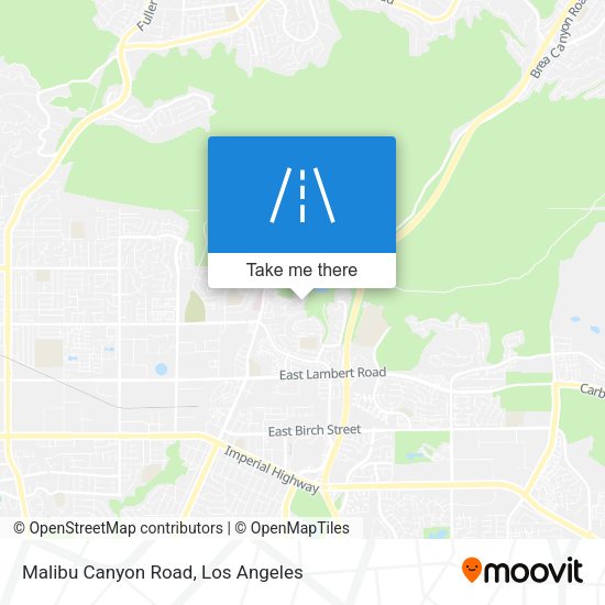 Mapa de Malibu Canyon Road