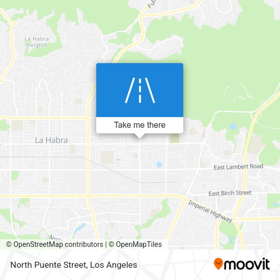 North Puente Street map