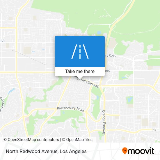 North Redwood Avenue map
