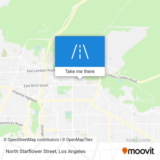 North Starflower Street map