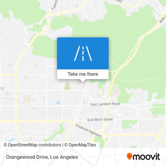 Orangewood Drive map