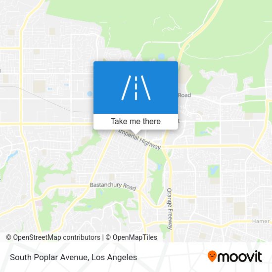South Poplar Avenue map