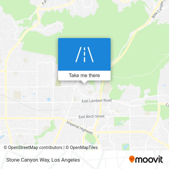 Stone Canyon Way map