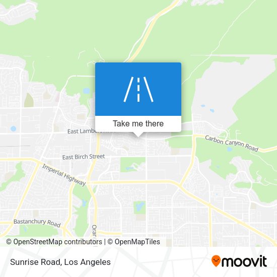 Mapa de Sunrise Road