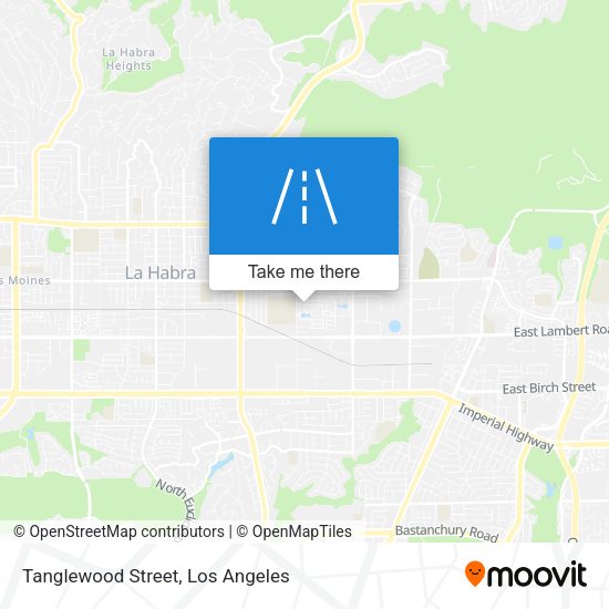 Tanglewood Street map