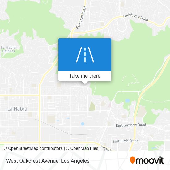West Oakcrest Avenue map