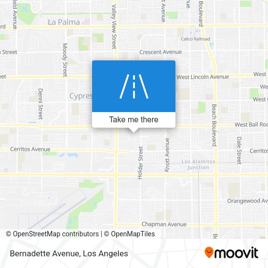 Bernadette Avenue map