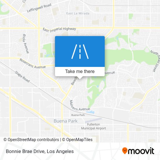 Bonnie Brae Drive map