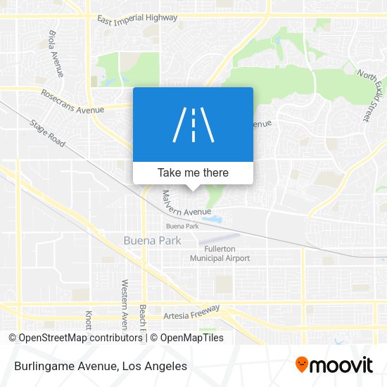 Burlingame Avenue map