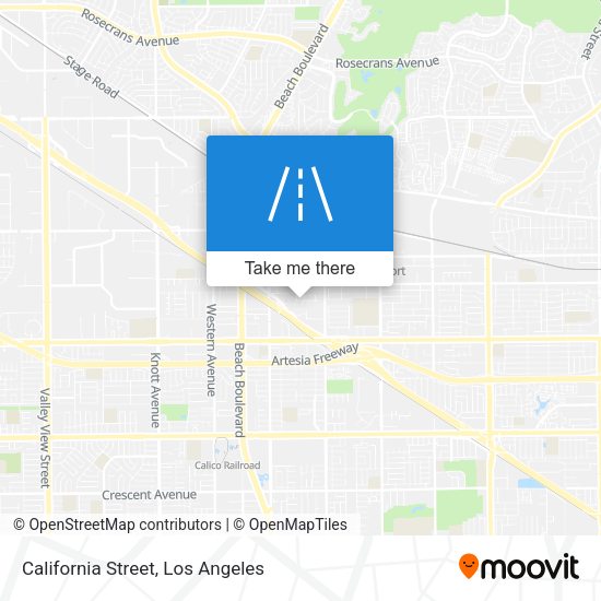 California Street map