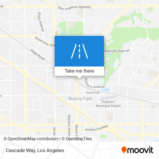 Mapa de Cascade Way