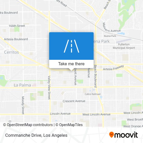 Commanche Drive map