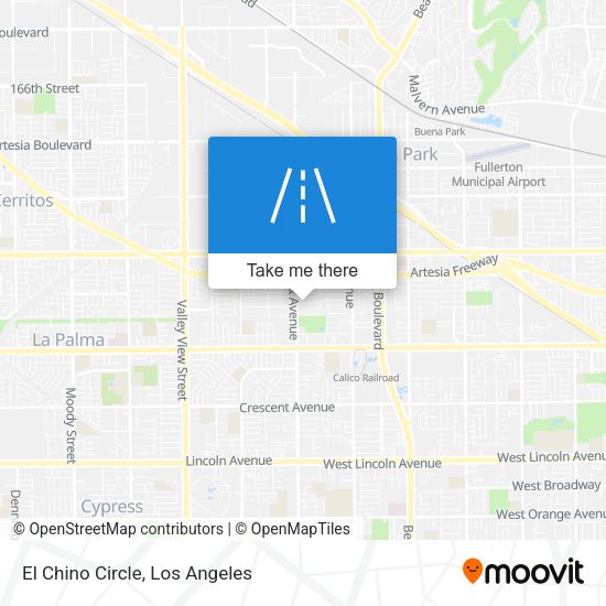 El Chino Circle map
