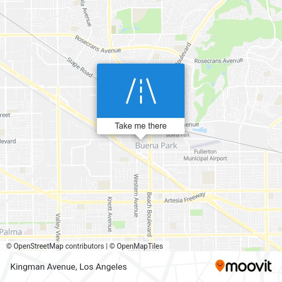 Mapa de Kingman Avenue