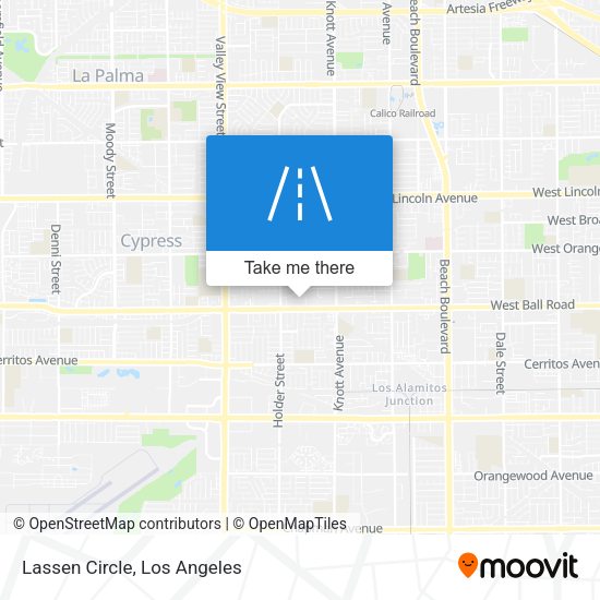 Mapa de Lassen Circle