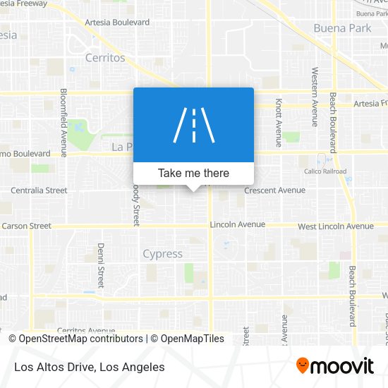 Mapa de Los Altos Drive