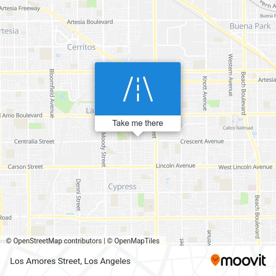 Los Amores Street map