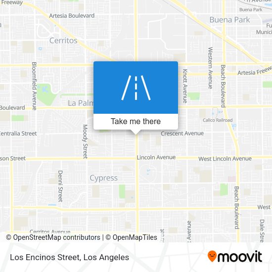 Los Encinos Street map