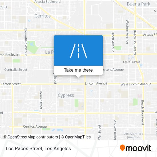 Los Pacos Street map