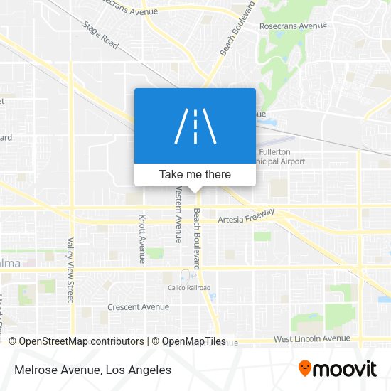 Mapa de Melrose Avenue