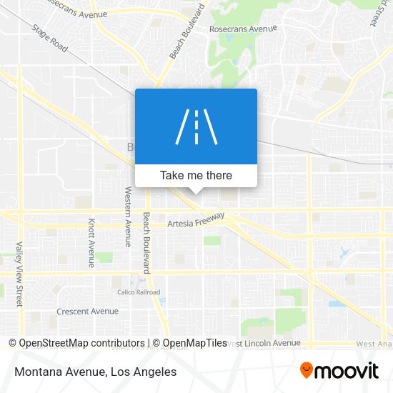 Mapa de Montana Avenue