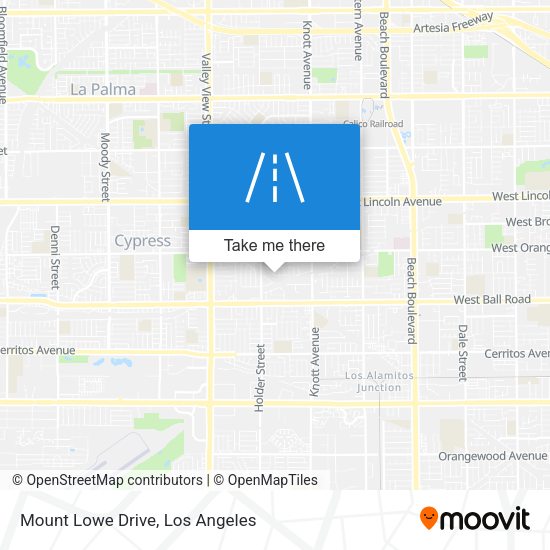 Mount Lowe Drive map