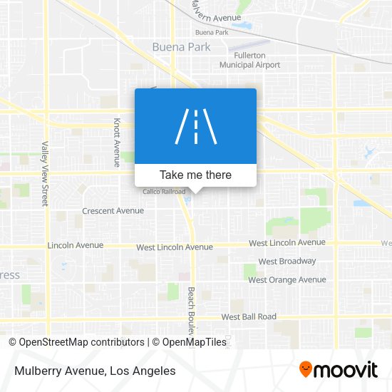 Mapa de Mulberry Avenue