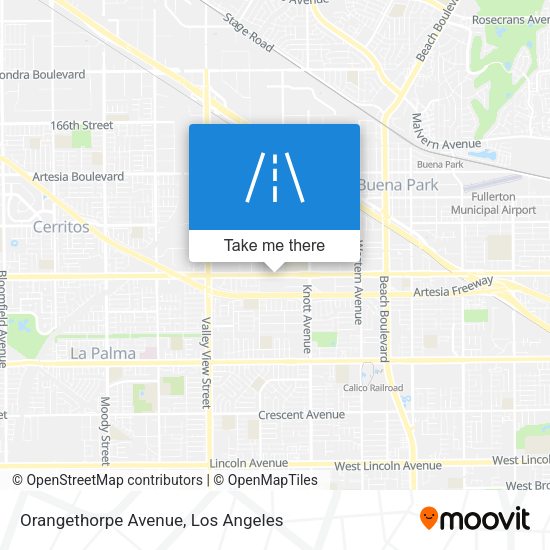 Mapa de Orangethorpe Avenue