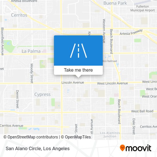 San Alano Circle map