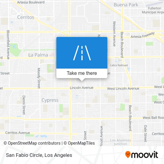 San Fabio Circle map