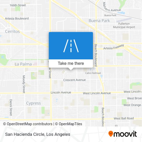 San Hacienda Circle map