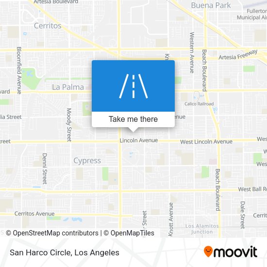 San Harco Circle map