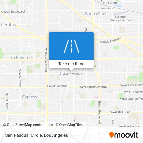Mapa de San Pasqual Circle