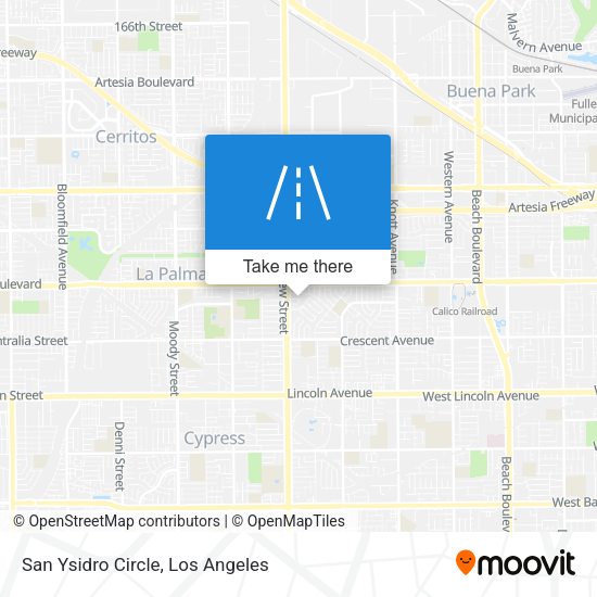 San Ysidro Circle map