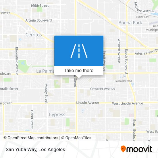 Mapa de San Yuba Way