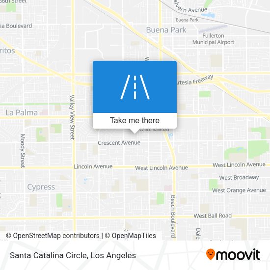 Santa Catalina Circle map