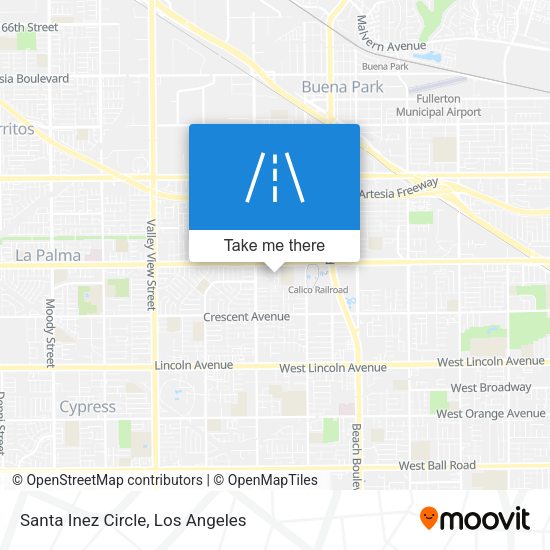 Santa Inez Circle map