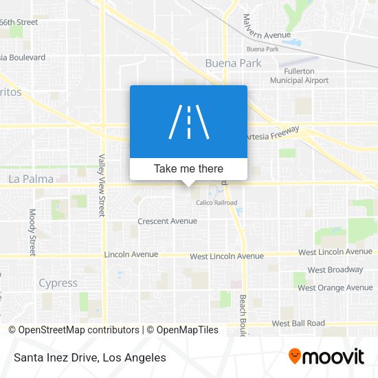 Santa Inez Drive map