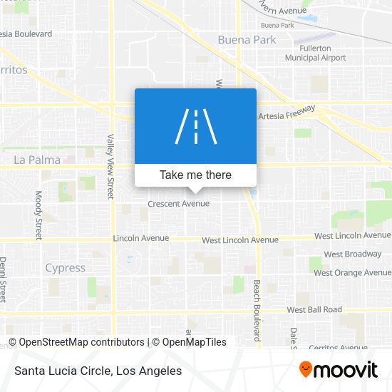 Santa Lucia Circle map