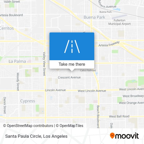 Santa Paula Circle map