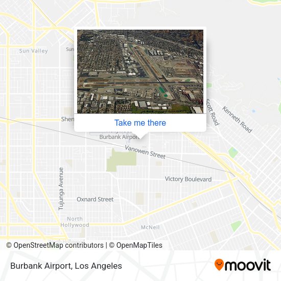 Burbank Airport map