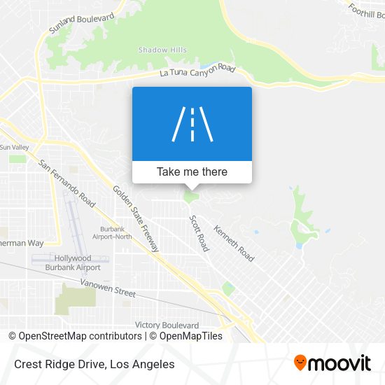 Mapa de Crest Ridge Drive