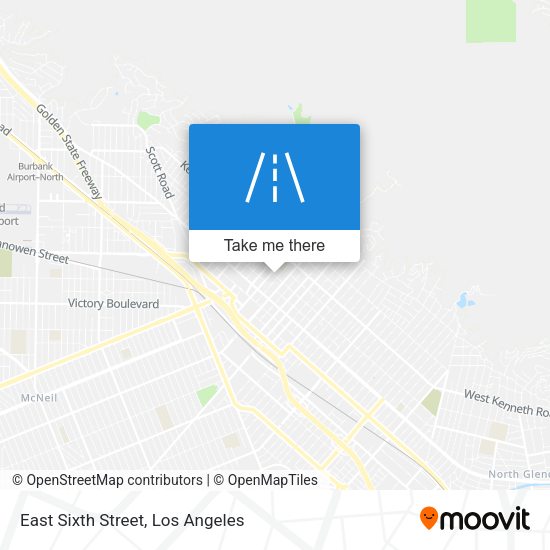 East Sixth Street map