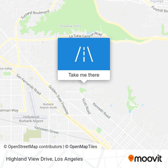 Highland View Drive map