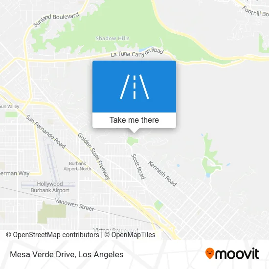 Mesa Verde Drive map