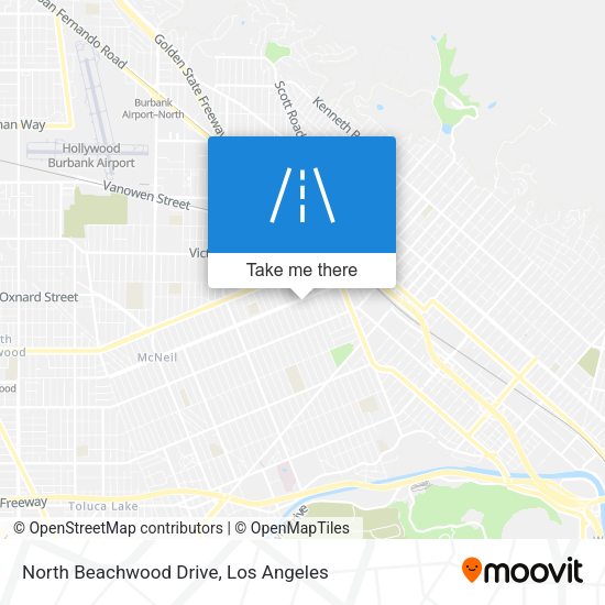 North Beachwood Drive map