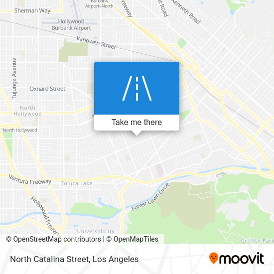 North Catalina Street map