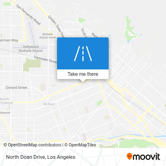 North Doan Drive map